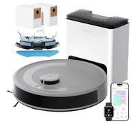 Lefant M2S Plus Robot Vacuum and Mop, 10,000Pa Suction, 45 Days Hands-Free, Self-Emptying, dToF Laser Navigation, PSD Obstacle Avoidance,240Min Runtime, for Hard Floors & Carpets, WiFi 2.4G/5G