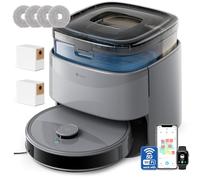 Lefant M3 Max Gen-1 Robot Vacuum Cleaner with Mop, All-in-One Self-Emptying Station, 15,000Pa Strong Suction, Dual-Spin Mops, dToF Laser Navigation, Auto Mop Wash & Drying, WiFi/Alexa Control, Grey