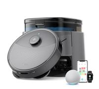 Lefant M3 Max Robot Vacuum Cleaner with Mop, All-in-One Self-Emptying Station, 20,000Pa Strong Suction, Dual-Spin Mops, dToF Laser Navigation, Auto Mop Wash & Drying, WiFi/Alexa Control, Grey