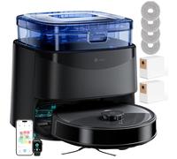 Lefant M3 Robot Vacuum and Mop with Mapping, LiDAR dToF, 12000Pa, PSD Obstacle Detection, All-in-One Station, 3.2L Auto-Empty, 45°C Mop Washing and Drying, WiFi 2.4G/5G, Alexa/APP, Black