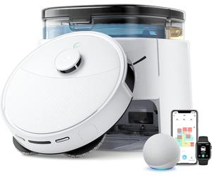 Lefant M3 Robot Vacuum Cleaner, All-in-One Base Station, 12,000Pa Suction, 220Min Battery, DToF Navigation, PSD Obstacle Avoidance Technology, Double Rotary Cloth