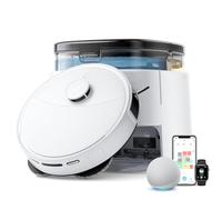 Lefant M3 Robot Vacuum Cleaner with Mop, 12,000Pa Suction, All-in-One Station Self-Emptying, dToF Laser Navigation, Dual-Spin Mops, 45°C Hot Water Auto-Wash and Air-Dry, Works on WiFi 2.4G and 5G