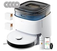 Lefant M3 Robot Vacuum Cleaner with Mop, All-in-One Station with 12,000Pa Suction, Self-Emptying & Refilling, Auto Mop Wash & Dry, dToF Laser Navigation, APP/Alexa Control, Works on WiFi 2.4G & 5G