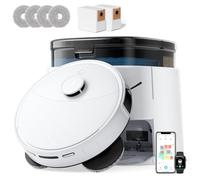 Lefant M3 Robot Vacuum Cleaner with Mop, Self-Emptying All-in-One Station, 12,000Pa Suction, dToF Laser Navigation, Dual-Spin Mops, 45°C Hot Water Auto-Wash & Air-Dry, Works on WiFi 2.4G & 5G