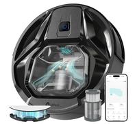Lefant M320 Robot Vacuum Cleaner With Mop, 6000Pa Ultra Strong Suction, 7.9cm Thin 28cm DIA, 210 Minutes of Constant Vacuuming, Alexa Voice Control, Carpet Detection, Ideal for Pet Hair, 2.4G Wi-Fi