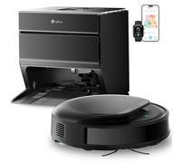 Lefant M5 Max Robot Vacuum Cleaner with Mop, 23000Pa Suction, 75°C Self-Cleaning Roller Mop, Auto All-In-One Station,dToF Laser Mapping & PSD 2.0 Obstacle Avoidance, Zero-Tangle, Alexa/App,Black