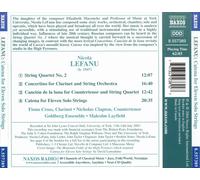 LEFANU: CATENA FOR ELEVEN SOLO STRINGS; STRING QUARTET NO. 2; CLARINET CONCERTIN