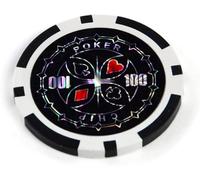 LEFAY 50PCS Poker Chips with numbers, Plastic Coloured chip for Counting Markers Math Learning Chips, Metal Core 12g Texas Holdem Blackjack Chips(50pcs $100)