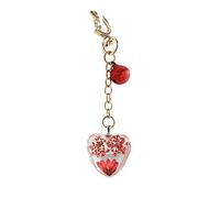 LEFEDA Keychain 2 Pcs Of Gypsophila Imitation Flowers, Love Gems, Dried Flower Pendants, Backpack Ornaments, Red