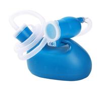 Lefeke Portable Urinal for Men, Reusable Men's Urine Bottles Spill Proof, Pee Bottle for Male 2000ml for Hospital Home Car Camping Travel 60" Long Hose with Lid(Blue)