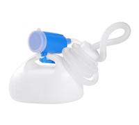 Lefeke Portable Urinal for Men, Reusable Men's Urine Bottles Spill Proof, Pee Bottle for Male 2000ml for Hospital Home Car Camping Travel 60" Long Hose with Lid（White）