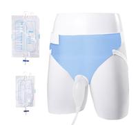 Lefeke Wearable Men's Urinal, Portable Urinals for Men, Reusable Male Urine Bag, External Catheter for Men, Elderly Urinal with Urine Catheter Bags(2000ML*1+1000ML*1) for Bedridden Patients
