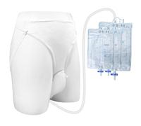 lefeke Wearable Urinal for Men, Ventilate Urine Collector, Reusable Urine Bag Collector, Portable Male Urine Collection Bag, Silicone Urine Collector for Bedridden Patients