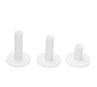 LeFeng Sports Golf Rubber Tees Holder Set, Mixed Size Durable and Hight Elastic Driving Range Tees, Colorful Golf Tees for Golf Practice Mat(3Pcs White Golf Tees)