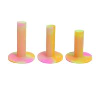 LeFeng Sports Golf Rubber Tees Holder Set, Mixed Size Durable and Hight Elastic Driving Range Tees, Colorful Golf Tees for Golf Practice Mat