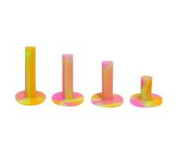 LeFeng Sports Golf Rubber Tees Holder Set, Mixed Size Durable and Hight Elastic Driving Range Tees, Colorful Golf Tees for Golf Practice Mat(Rainbow)