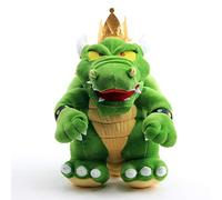 lefeng Super Mario Bros King Koopa Bowser Plush Toy Dry Bowser Bones Soft Doll Green 10"