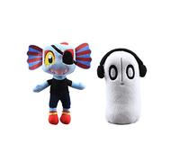 lefeng Undertale Plush Toys Sans Undyne Flowey Alphys Asrie Ghost Alien Sans Soft Stuffed Plushy Dolls 24-28cm Kids Gift (Undyne & Ghost Napstablook)