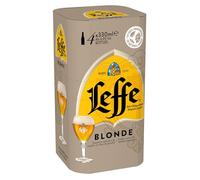 Leffe Blonde Belgium Abbey Beer, Bottles, 4 x 330 ml