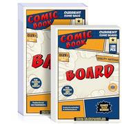 Leffis 100 Count Comic Book Current Size Bags and Boards Transparent Acid-Free and Reusable Comic Book Sleeves for Regular Comics (Bags and Boards X 100pcs) (100 Count)