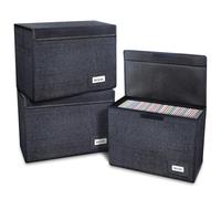 Leffis 3 Pack Comic Book Storage, Comic Book Box 15.5" X 7.5" X 11.3", Collapsible Comic Short Box with Lids Holds 150 Comics Heavy Duty Comic Book Bin Container
