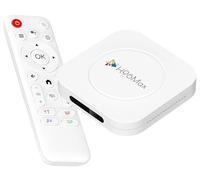 LEFFOT Android 14.0 TV Box 2025, M1 Plus 4K Ultra HD Smart TV Box, 4GB RAM 32GB ROM, Streaming Device for TV with Voice Control, 2.4G & 5G WiFi 6, BT 5.4, HDR10, Rockchip RK3528 Quad Core A53