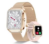 Lefitus 1.60 Inch Women's Watch with Bluetooth Call Connected Pedometer Heart Rate Monitor Oximeter Activity Trackers Smartwatch Waterproof for Android iOS Notification