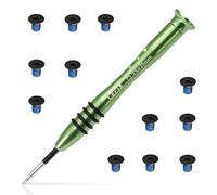 LeFix 12PCS M2x3 Torx T5 Screws + 1 Screwdriver Compatible with Dell XPS 13 9343 9350 9360 |XPS 15 9550 9560 9570|Precision M5510 5520 5530 5540,for Razer Blade,HP Envy 13|for Beat Studio 2 3(Black)