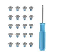 LeFix Pack of 20 M2.5 x 4mm, Phillips Flat Head Screws, Steel,Sliver,Phillips Screwdriver #0 Included,for Laptop 3D Printer,Electrics