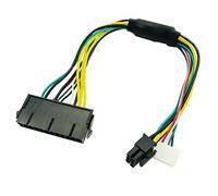 LeFix Power Supply Cable Adapter ATX 24Pin 24 Pin Female to 6Pin 6-Pin Male Mini 6Pin Connector 12 Inch 18AWG for HP Z230 Z220 SFF Workstation Motherboard