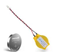 LeFix RTC BIOS CMOS Battery with Lead Cable(2 Pins 2 Wries) for Dell Alien-ware Alpha Steam Machine i5 i7 Desktop Fix YLOD Yellow Light of Death