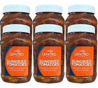 Lefktro Sun Dried Tomatoes in Oil 960 g - Marinated with Garlic & Herbs, Case of 6 - Salads, Pasta & Catering