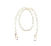 LEFMOON 10mm Pearl Strap For Bags Handbag Handles DIY Purse Replacement Long Beaded Chain For Shoulder Bag Straps Pearl Belt(70cm-10mm)