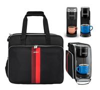 LEFOR·Z Coffee Maker Travel Bag Compatible with Keurig K-Slim/K-Express/K-Iced/Ninja PB051/PB041ST,Single Serve Coffee Brewer Carrying Case with Multiple Pockets for K-Cup Pods(Bag Only)