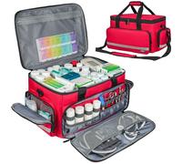 LEFOR·Z Medical Bag,First Aid Bag Empty,Home Health Nurse Bag with Detachable Divider,Medical Supplies Storage Tote for Nursing Student,Therapist,Doctors