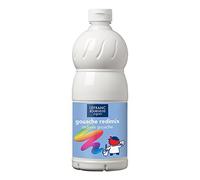 Lefranc Bourgeois 188040 Children's Ready-to-Use Liquid Tempera Redimix Gouache Paint, 1000 ml Bottle, White