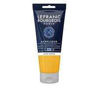 Lefranc Bourgeois 300373 Fine Acrylic Paint - Indian Yellow, 80 ml Tube, Creamy Acrylic Paint, Water-based, Quick Drying, Non-fading, Waterproof