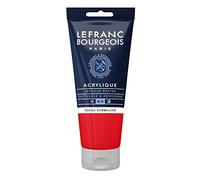Lefranc & Bourgeois 300433 80ml Tube, Highly Pigmented, Good Coverage, Creamy, Homogeneous Texture Fine Aycrl Ink - Vermilion