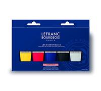 Lefranc Bourgeois 300684 fine Acrylic Paint, Highly pigmented, Good Coverage, Creamy homogeneous Texture, Age-Resistant, Non-Fading, Acrylic Paint Set - 5 Colours Set of 80 ml Tubes