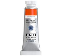 Lefranc Bourgeois 301167 Linel Gouache Extra Fine and Smooth Watercolours with Maximum Colour Intensity, Luminosity for Streak-Free Application, 14 ml Tube - Persian Orange