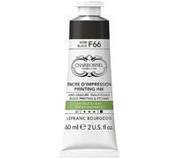 Lefranc Bourgeois 301507 CharbonNEL, Water-Washable Copper Printing Ink with Excellent Light fastness, Vegan, 100% Solvent-Free, 60 ml Tube, Black F66