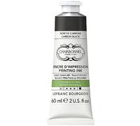 Lefranc Bourgeois 301509 CharbonNEL, Water-Washable Copper Printing Ink with Excellent Light fastness, Vegan, 100% Solvent-Free, 60 ml Tube, Carbon Black