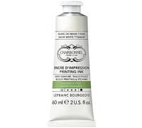 Lefranc Bourgeois 301513 CharbonNEL, Water-Washable Copper Printing Ink with Excellent Light fastness, Vegan, 100% Solvent-Free, 60 ml Tube, Titanium Snow White