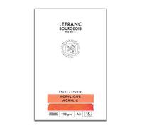 Lefranc Bourgeois Acrylic Painting pad, Paper, White, A4-15 Blatt im Acrylmalblock