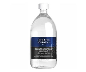 Lefranc Bourgeois Artists 'White Spirit, Mineral Based Solvent, Enhances the Matte - Bottle, transparent, 9,8 x 9,8 x 23 cm
