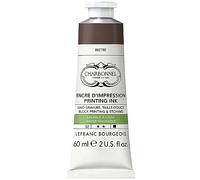 Lefranc Bourgeois Bister Basic 301504 CharbonNEL, Water-Washable Copper Printing Ink with Excellent Light fastness, Vegan, 100% Solvent-Free, 60 ml Tube