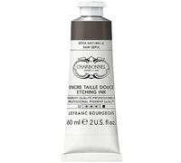 Lefranc Bourgeois Charbonnel Copper Printing Inks, Highly Pigmented Gravure Printing Ink, Excellent Light Fastness, Vegan, Vibrant Colours, Age-resistant, 60 ml Tube - Sepia Natural