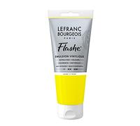 Lefranc Bourgeois Flashe, Extra-Fine Acrylic Vinyl Emulsion, Artists Quality, Lemon Yellow, 80ml Tube