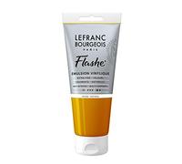 Lefranc Bourgeois Flashe, Extra-Fine Acrylic Vinyl Emulsion, Artists Quality, Sahara Yellow, 80ml Tube