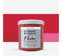 Lefranc Bourgeois Acrylic Vinyl Emulsion, Ruby Red, 125ml Tube-Vinylfarbe